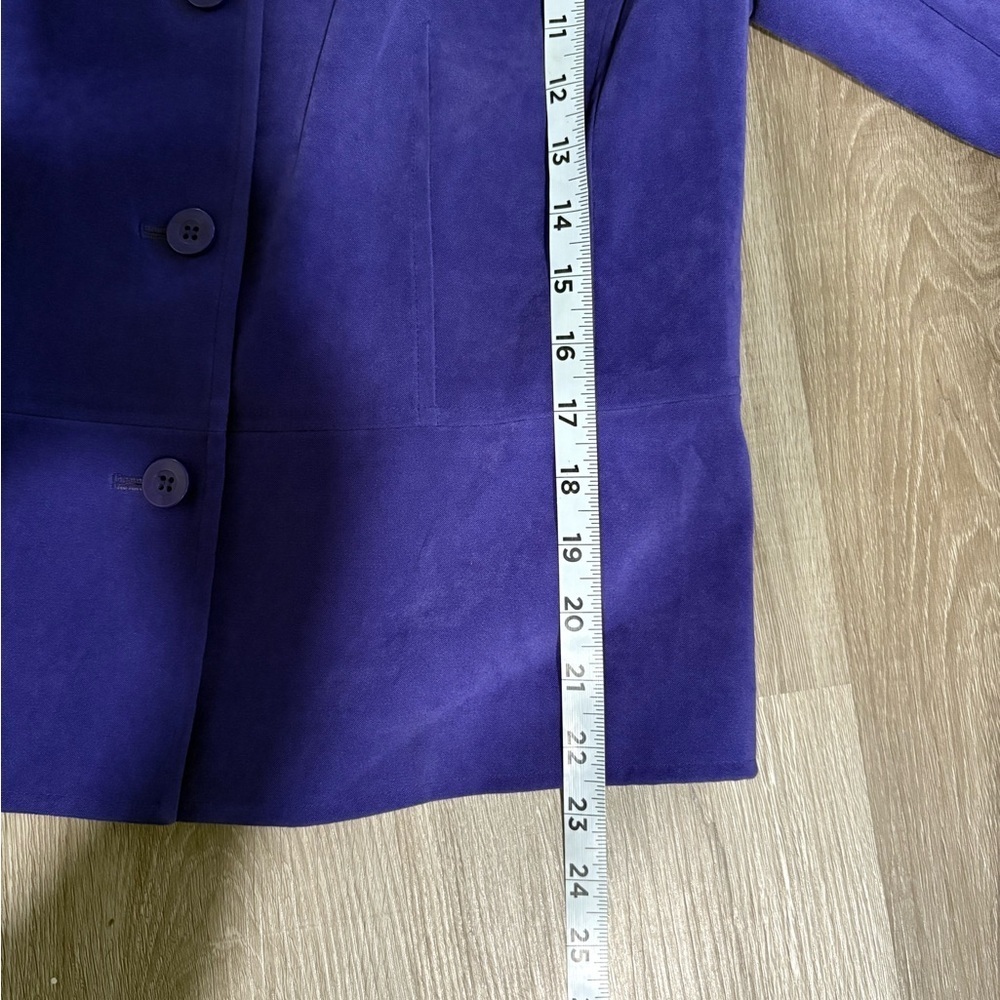 JM Collection Royal Blue Blazer - Picture 3 of 5